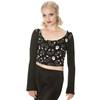 Banned - Purrrfect cute kitty Crop top - Schwarz Product image